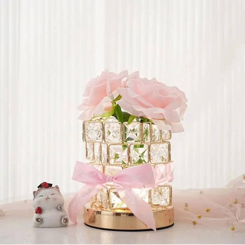 🌹 Eternal Rose Crystal Lamp