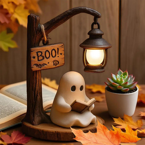 👻 Boo Reading Ghost Lamp