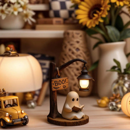 👻 Boo Reading Ghost Lamp