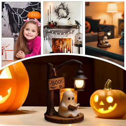 👻 Boo Reading Ghost Lamp