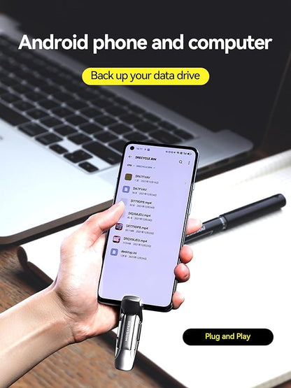 MOVESPEED 520MB/s Read/Write High Speed 128GB/16TB USB 3.2/Type C Solid State Flash Drive