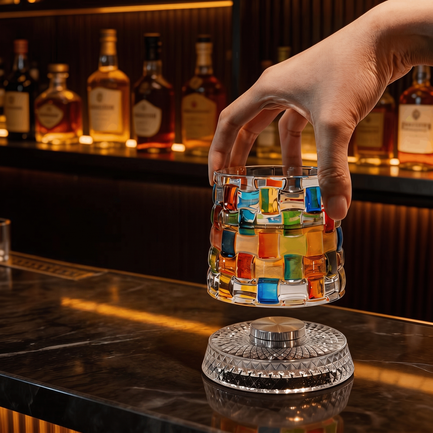 🥃 Ellis Rotating Whiskey Glass