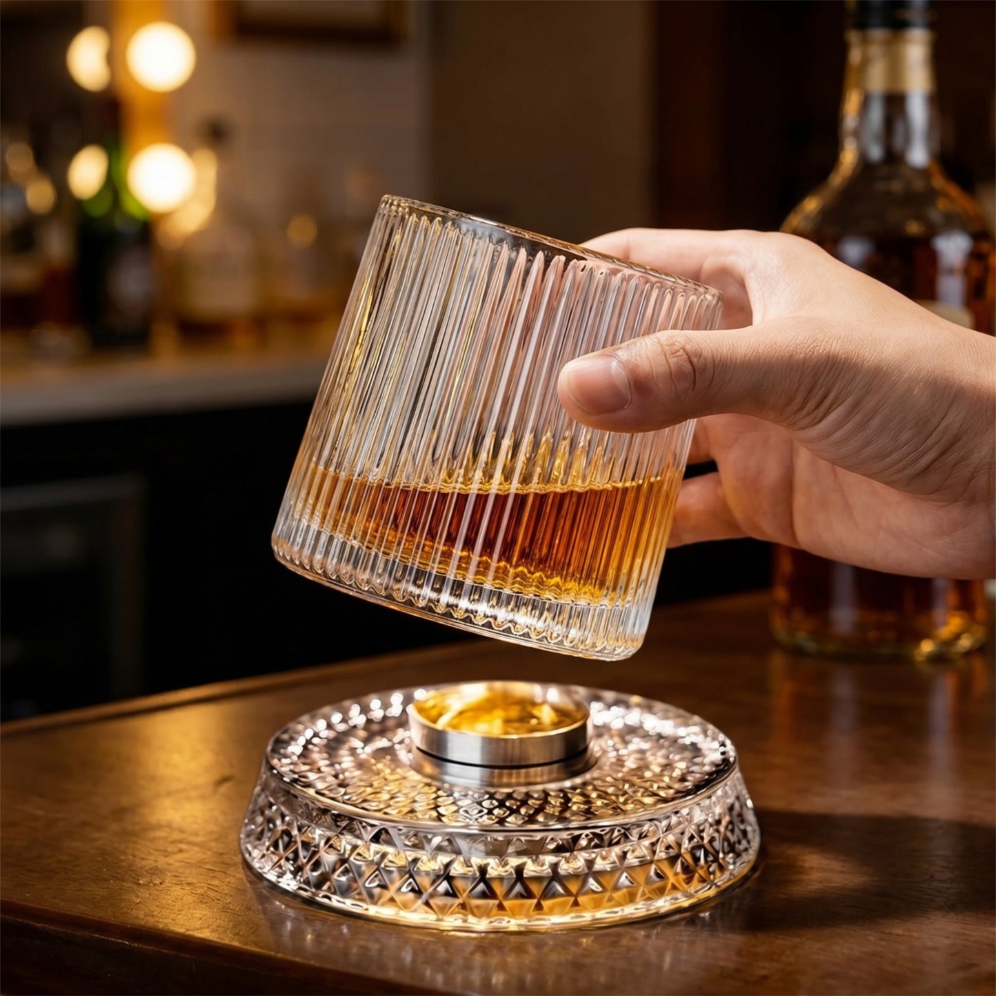 🥃 Ellis Rotating Whiskey Glass