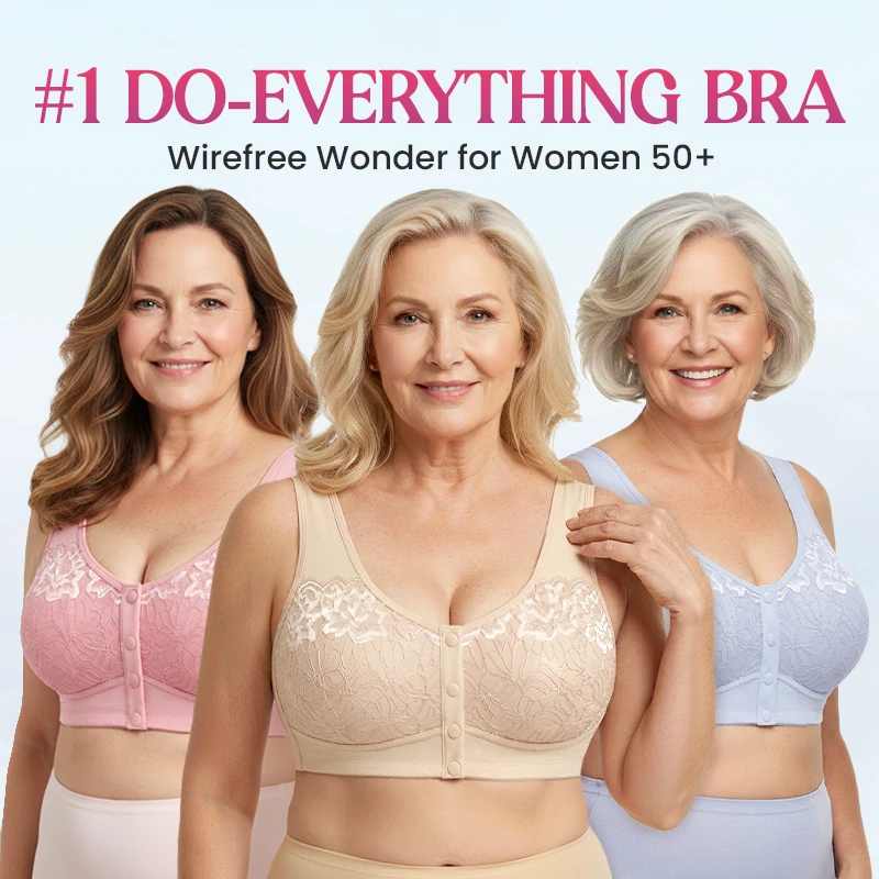 🔥HOT SALE🔥Front Closure Breathable Cotton Lifting Bra for Seniors