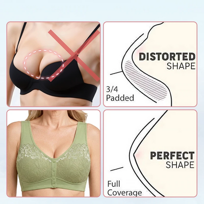 🔥HOT SALE🔥Front Closure Breathable Cotton Lifting Bra for Seniors