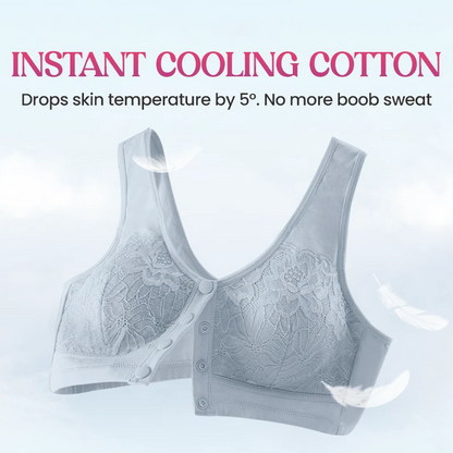 🔥HOT SALE🔥Front Closure Breathable Cotton Lifting Bra for Seniors