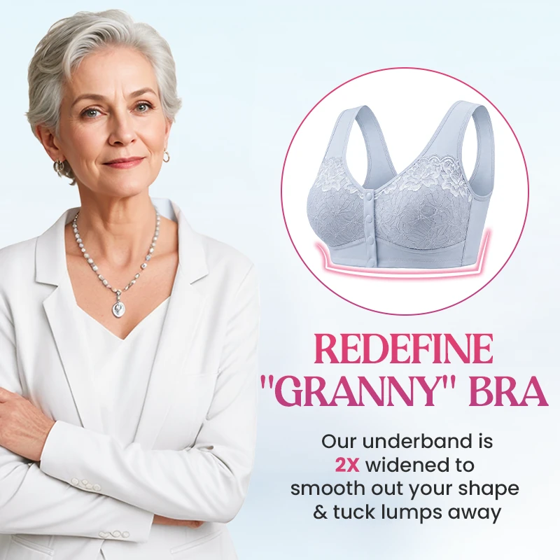 🔥HOT SALE🔥Front Closure Breathable Cotton Lifting Bra for Seniors