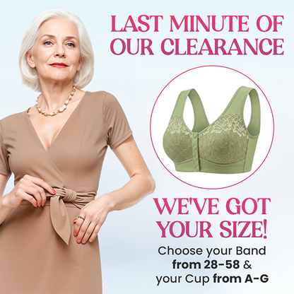 🔥HOT SALE🔥Front Closure Breathable Cotton Lifting Bra for Seniors