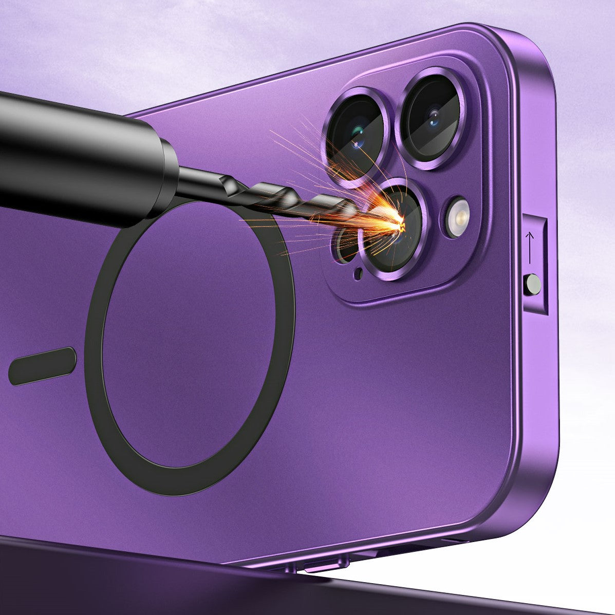 Magnetic Metal Snap-On Phone Case: Strong Magnetic Hold & Full Protection