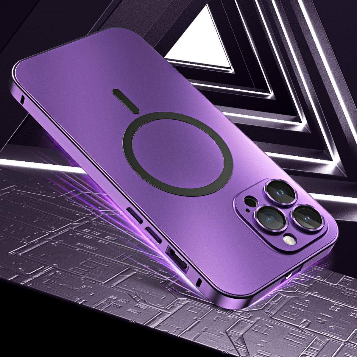 Magnetic Metal Snap-On Phone Case: Strong Magnetic Hold & Full Protection