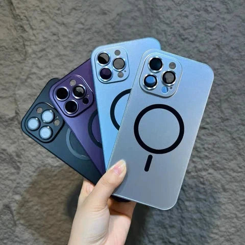 Magnetic Metal Snap-On Phone Case: Strong Magnetic Hold & Full Protection