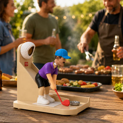 ⛳Golf Bottle Opener with Mini Golfer Game, Fun Beer Bottle Cap Launcher & Collector
