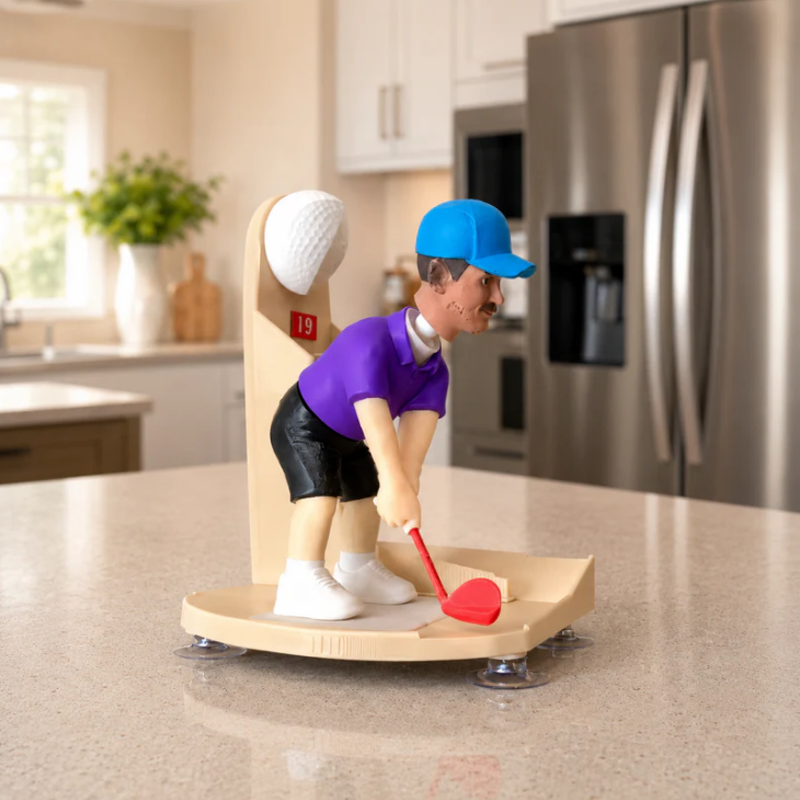 ⛳Golf Bottle Opener with Mini Golfer Game, Fun Beer Bottle Cap Launcher & Collector