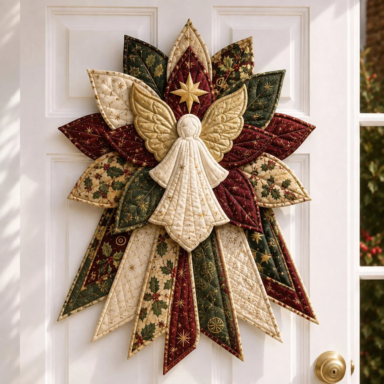 🎄Beginner-Friendly Oversized Christmas Character Quilted Door Hanger Sewing Kit | Complete Kit with All Tools & Step-by-Step Guide Included 💕