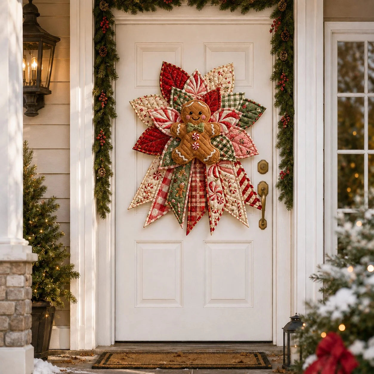 🎄Beginner-Friendly Oversized Christmas Character Quilted Door Hanger Sewing Kit | Complete Kit with All Tools & Step-by-Step Guide Included 💕
