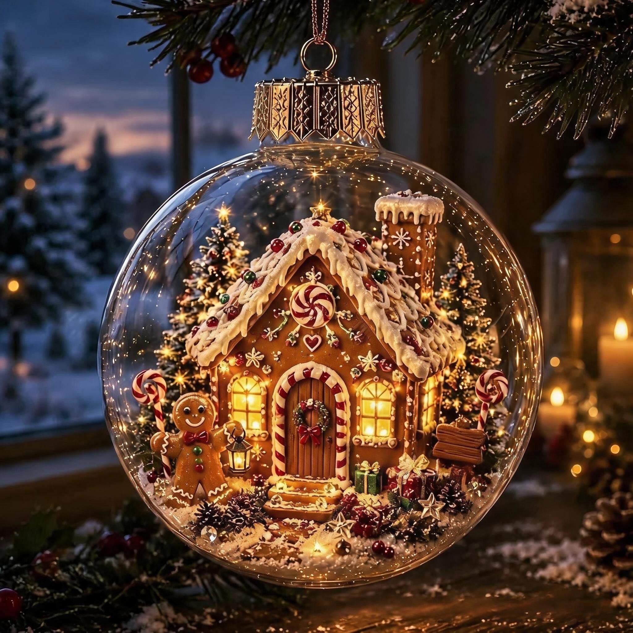 Glowing Christmas Diorama Ornament🎄