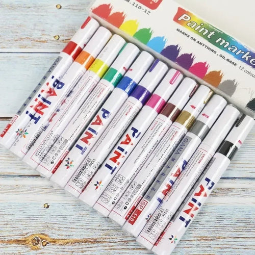 Oil-Based Tire Lettering & DIY Detail Pen Waterproof | Quick-Dry | Permanent