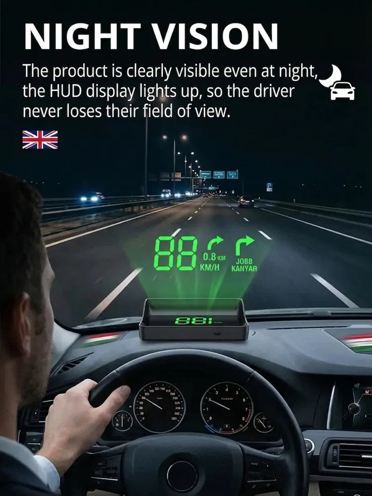 ⚡Hot Sales 51% OFF🔥Head-Up Display (HUD) Car GPS Digital Speedometer - 8