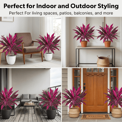 🎁 Mother's Day 60% OFF - Artificial Boston Fern & Dragon's Blood Tree Plants