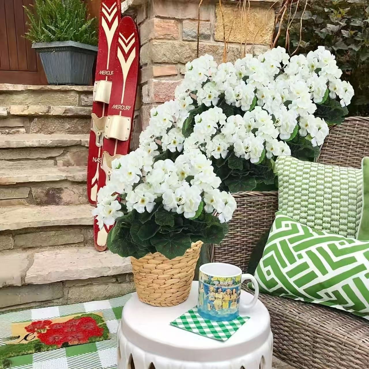 🎁 Mother's Day 60% OFF - Artificial Geranium Flowers For Outdoors