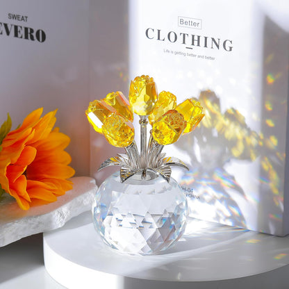 🔥Hot Sale 49% OFF💖💎Crystal Colorful Rose Flower Vase