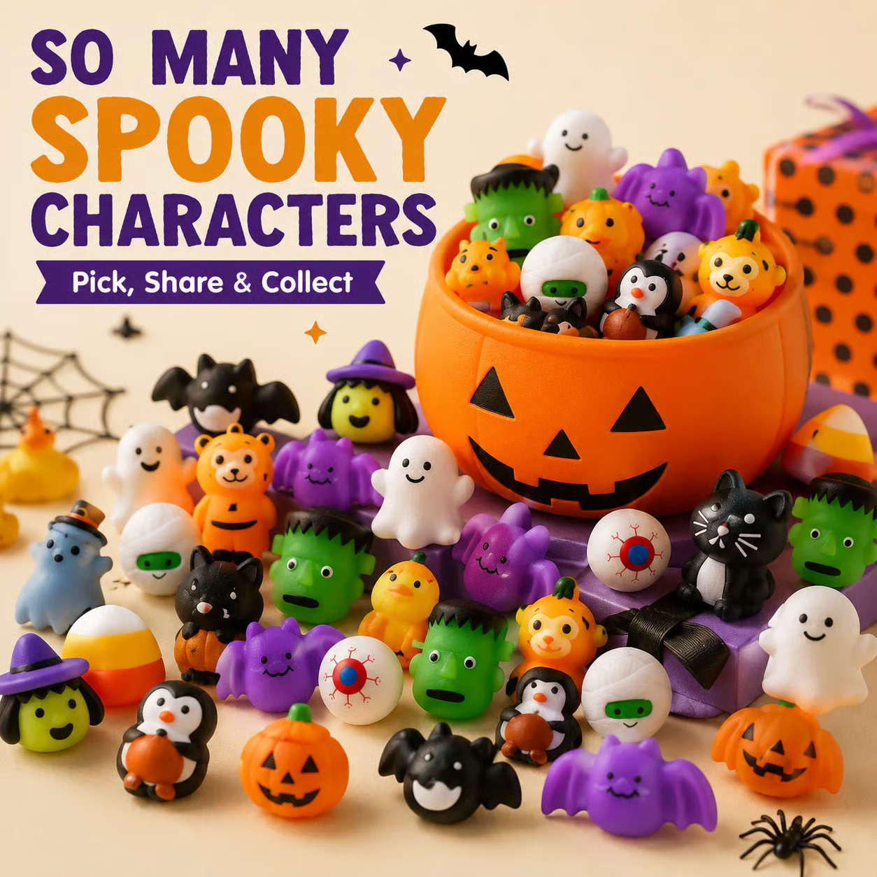 🔥Last Day 50% OFF - 🎃 30PCS Halloween Mochi Squishy Toys - 30pcs