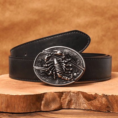 RetroCraft Knife Belt – Classic Leather with Hidden Folding Blade