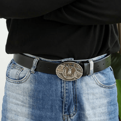 RetroCraft Knife Belt – Classic Leather with Hidden Folding Blade