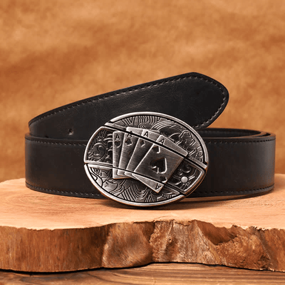 RetroCraft Knife Belt – Classic Leather with Hidden Folding Blade